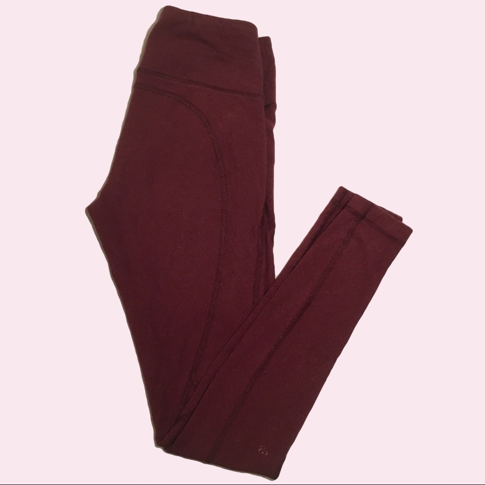 Lululemon maroon leggings